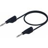 Hirschmann Test & Measurement MVL F 2/50 měřicí kabel lamelová zástrčka 2 mm lamelová zástrčka 2 mm 0.50 m černá 1 ks