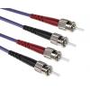 RS PRO Optický kabel 125 μm 1 m Nízko dýmivý bezhalogenový plášť, Purpurová