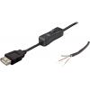 BKL electronic USB A 10080120 - USB kabel 2.0 A spojka s spínač černý zásuvka, rovná 10080120 BKL Electronic Množství: 1 ks