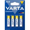 Baterie Varta ENERGY 4103 AAA/LR03, 1,5 V, alkalické, 4 ks