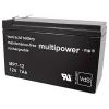 multipower MP7-12 142239 olověný akumulátor 12 V 7 Ah olověný se skelným rounem (š x v x h) 65 x 102 x 151 mm plochý konektor 4,8 mm bezúdržbové, nepatrné