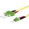Metz Connect 151P1EAJA10E optické vlákno optické vlákno kabel 1.00 m žlutá [2x SC APC zástrčka - 2x zástrčka LC] 9/125 µ Singlemode OS2