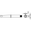 JBC Tools C245407 pájecí hrot dlátový, rovný Velikost hrotů 1.0 mm Dél...
