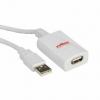 Prodlužovací kabel USB 12.04.1088-10, počet portů USB: 1, standard: USB 2.0 USB Roline 5 m Prodlužovací kabel USB 12.04.1088-10, počet portů USB: 1, standard: USB 2.0 USB Roline 5 m