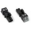 WAGO Konektor pro osvětlení, řada: 890 Kabel Vnitřní Konektor pro osvětlení Klecová svorka 16A, IP20, IP40 barva Černá,