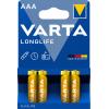 Baterie Varta 4103 LONGLIFE, AAA/LR03, 1,5 V, 4 ks
