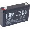 Fiamm PB-6-7,2 FG10721 olověný akumulátor 6 V 7.2 Ah olověný se skelným rounem (š x v x h) 150 x 100 x 34 mm plochý konektor 4,8 mm bezúdržbové, nepatrné