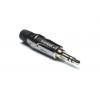 Amphenol Industrial Konektor jack, Kabel, Telefonní zástrčka, Pájecí Vnější, 3.5 mm 3 500μA barva Černá, Stříbrná,