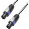 Adam Hall reproduktor kabel [1x Typ SPK zástrčka - 1x Typ SPK zástrčka] 4 x 2.5 mm² 3.00 m černá