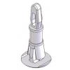 Essentra Podpěrný sloupek desky plošných spojů RLCBSR-06-01 BLANC výška 9.5 mm výška 19.7 mm Nylon pro 3.18 mm otvor v Essentra Podpěrný sloupek desky plošných spojů RLCBSR-06-01 BLANC výška 9.5 mm výška 19.7 mm Nylon pro 3.18 mm otvor v