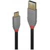 LINDY USB kabel USB 3.2 Gen2 (USB 3.1 Gen2) USB-C ® zástrčka, USB-A zástrčka 1.00 m černá, šedá 36911