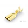 TE Connectivity Zásuvný konektor, řada: FASTIN-FASTON .250 Neizolované, 6.35 x 0.8 mm, Žlutá Vnitřní, celková délka:
