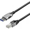 Maxtrack USB 3.0 / RJ45 síťový adaptér CAT 6 [1x USB 3.0 - 1x RJ45 zástrčka] 2 m černá