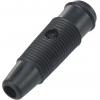 TRU COMPONENTS TC-R8-107 zdířka pro banánek zásuvka, rovná Ø pin: 4 mm černá 1 ks