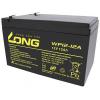 Long WP12-12A/F2 WP12-12A/F2 olověný akumulátor 12 V 12 Ah olověný se skelným rounem (š x v x h) 151 x 98 x 98 mm plochý konektor 6,35 mm VDS certifikace ,
