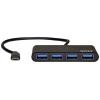 PORT Designs 900123 USB Hub 4 porty USB-A USB 3.0 5 GBit/s s konektorem USB C černá 900123