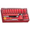 Sada nástrčných klíčů, počet kusů: 14 3/8 in 6 bodů Splňuje normu VDE/1000V typ buzení Šestihran Teng Tools Sada nástrčných klíčů, počet kusů: 14 3/8 in 6 bodů Splňuje normu VDE/1000V typ buzení Šestihran Teng Tools