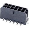 Molex vestavná pinová lišta (standardní) 12, rozteč 3 mm, 430451220, 1 ks Tape on Full reel