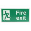 RS PRO Konec znamení, Polyvinylchlorid FIRE EXIT, Bílá, Zelená Angličtina