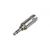 RS PRO Konektor jack, Kabel, Stereo, Pájecí Vnější, 3.5 mm 3, orientace těla: Rovný, materiál kontaktu: Mosaz, materiál RS PRO Konektor jack, Kabel, Stereo, Pájecí Vnější, 3.5 mm 3, orientace těla: Rovný, materiál kontaktu: Mosaz, materiál