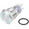 TRU COMPONENTS LAS1-AGQ-11E/B/24V/S, TC-10090936 tlačítko antivandal, 20 mm, 250 V/AC, 3 A, 1 ks