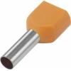 TRU COMPONENTS 1091317 dutinka 0.5 mm² částečná izolace oranžová 100 ks