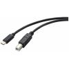 Renkforce USB kabel USB 2.0 USB-C ® zástrčka, USB-B zástrčka 2.00 m černá kompletní stínění RF-5720420 Renkforce USB kabel USB 2.0 USB-C ® zástrčka, USB-B zástrčka 2.00 m černá kompletní stínění RF-5720420