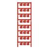 Weidmüller 1758320003 SFC 2/12 NEUTRAL RT ochranný štítek Druh montáže: přichycení sponami Potisknutelná plocha: 5.80 x 12 mm červená Počet markerů: 120 120 ks