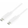 LogiLink USB kabel USB 3.2 Gen1 USB-C ® zástrčka, USB-C ® zástrčka 1.00 m bílá CU0131