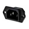 Schurter Konektor IEC C14, orientace těla: Rovný, Montáž do panelu Vnější, 250V 15A Schurter Konektor IEC C14, orientace těla: Rovný, Montáž do panelu Vnější, 250V 15A