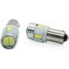 LED žárovka BA9S 12-24V/3W bílá, 6× SMD5630 s čočkou LED žárovka BA9S 12-24V/3W bílá, 6× SMD5630 s čočkou