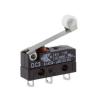 ZF Mikrospínač, typ ovladače: Páka s válečkem SPDT, 250 V ac, 100 mA, Pájecí, IP6K7, 0.78N