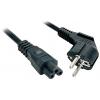 LINDY napájecí síťový kabel [1x zástrčka s ochranným kontaktem - 1x IEC C5 spojka] 5.00 m černá