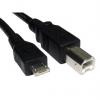 RS PRO Kabel USB Vnější, A: Micro USB A, 1.8 m Vnější, Černá, B: USB B RS PRO Kabel USB Vnější, A: Micro USB A, 1.8 m Vnější, Černá, B: USB B