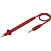 Hirschmann Test & Measurement PL 3 rot / red měřicí kabel 4 mm zástrčka lamelová zástrčka 4 mm 1.00 m červená 1 ks