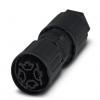 Kulatý konektor, počet kontaktů: 4, Kabel Phoenix Contact, orientace těla: Rovný Zástrčka, Zásuvka, řada: QPD, IP66,