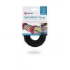 Suchý zip, Černá 20mm x, délka: 200 mm Předem nařezané VELCRO®