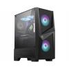 Micro Star International Computer MAG FORGE 100R midi tower PC skříň černá, transparentní
