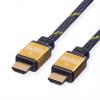 Roline, řada: ROLINE GOLD Vysokorychlostní HDMI 1.5 m, A: Vnější HDMI, B: Vnější HDMI Roline, řada: ROLINE GOLD Vysokorychlostní HDMI 1.5 m, A: Vnější HDMI, B: Vnější HDMI
