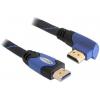 Delock HDMI kabel Zástrčka HDMI-A 2 m černá, modrá 82956 kulatý, 4K UHD, pozlacené kontakty, kroucený HDMI kabel Delock HDMI kabel Zástrčka HDMI-A 2 m černá, modrá 82956 kulatý, 4K UHD, pozlacené kontakty, kroucený HDMI kabel