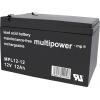 multipower MPL12-12 146650 olověný akumulátor 12 V 12 Ah olověný se skelným rounem (š x v x h) 98 x 98 x 151 mm plochý konektor 6,35 mm bezúdržbové, nepatrné