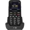 Primo by DORO 366 telefon pro seniory nabíjecí stanice, tlačítko SOS černá