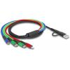 Delock Nabíjecí kabel USB USB 2.0 USB-A zástrčka, USB-C ® zástrčka, USB-C ® zástrčka, USB Micro-B zástrčka, Apple Lightning konektor 1.20 m černá, modrá,