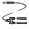Pepperl+Fuchs V3-GR-0,3M-PVC-TEE-0,3M-V3S-GR rozdělovač a adaptér pro senzory - aktory , 70124923, piny: 3, 3, 0.3 m, 1 ks