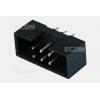 Vidlice krytá dvouřadá DS1013-06SSIB1-B-0, 2×3, Au, 2,54 mm