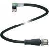 Pepperl+Fuchs V3-WM-E2-BK3M-PUR-U-V11-G upravený zástrčkový konektor pro senzory - aktory, 70114918, piny: 3, 3, 1 m, 1 ks