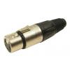 RS PRO Konektor XLR, barva Černá, počet kontaktů: 5, orientace těla: Rovný Vnitřní, pokovení: Stříbrná, Kabel