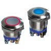 APEM Tlačítkový spínač, řada: AV IP67 SPST Okamžité Osvětlené 19.2 mm 50mA, barva LED: Zelená APEM Tlačítkový spínač, řada: AV IP67 SPST Okamžité Osvětlené 19.2 mm 50mA, barva LED: Zelená