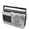 soundmaster RR20SI rádio s kazetovým přehrávačem, FM, AM, kazeta, USB, FM, SV, KV, Bluetooth, AUX, černá, stříbrná