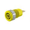 Staubli Banánkový konektor, 4 mm, 1kV, 24A, Žlutá, Vnitřní Jazýček, materiál kontaktu: Mosaz, délka: 30.5 mm, pokovení